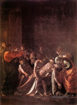 Die Auferweckung des Lazarus Caravaggio Nacktheit Ölgemälde